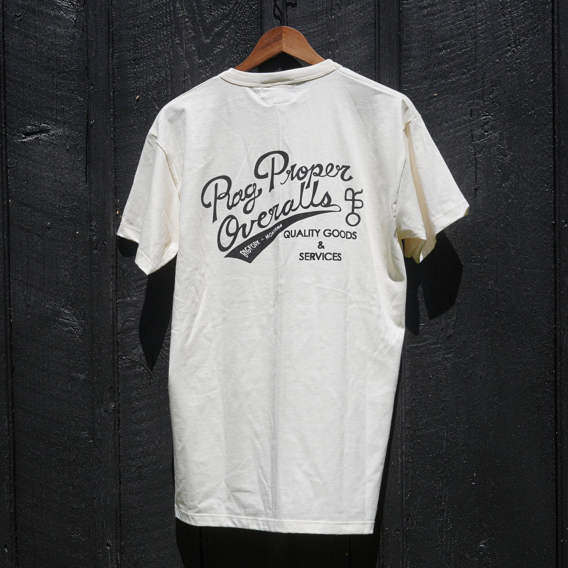Rag Proper Overalls "Jim Tee" organic cotton t-shirt with logo