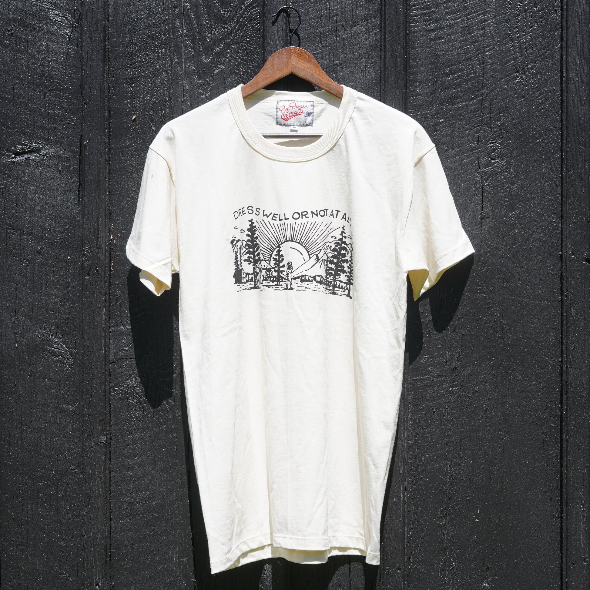 Dress well or not at all organic cotton t-shirt by Rag Proper Overalls